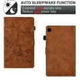 thumbnail image 5 of SaniMore Wallet Case for Samsung Galaxy Tab A7 Lite 8.7" 2021 (SM-T220/T225), Auto Sleep/Wake, PU Leather Magnetic Cover with Pencil Holder Card Slot & Kickstand Full Body Protective Shell, Brown, 5 of 7