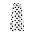 thumbnail image 4 of Cavosen Flowy Skirts for Women Elastic Waist Polka Dots Print Midi Skirts Elegant Lightweight Fashion Dressy Calf Length Skirts with Pocket Work Loose Fall Winter Clothes White, 4 of 5