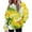 Yellow, variant on YEJIMAN Sweatshirt for Women Long Sleeved Tie Dye Printed Casual Sportswear Hooded With Pockets Comfort Hoodie