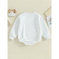 thumbnail image 4 of Loicainy Infant Baby Boy Girl Fleece-lined Bodysuit 3 6 9 12 18 Months Solid Color Round Neck Long Sleeve Sweatshirt Romper Toddler Fall Clothes, 4 of 9