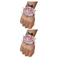 thumbnail image 4 of Toystoory Ramillete de muñeca con rosa encantadora, accesorio hermoso y femenino, ramillete de muñeca con rosa de satén hecho a mano Type6 NO6, 4 of 6