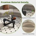 thumbnail image 6 of Modern Glass Top Coffee Table with Walnut Base - Mid Century Style Living Room Furniture, 6 of 7