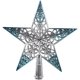 thumbnail image 1 of Adorno navideño colgante de estrella brillante con forma de árbol de Navidad hueco (azul plateado), 1 of 7