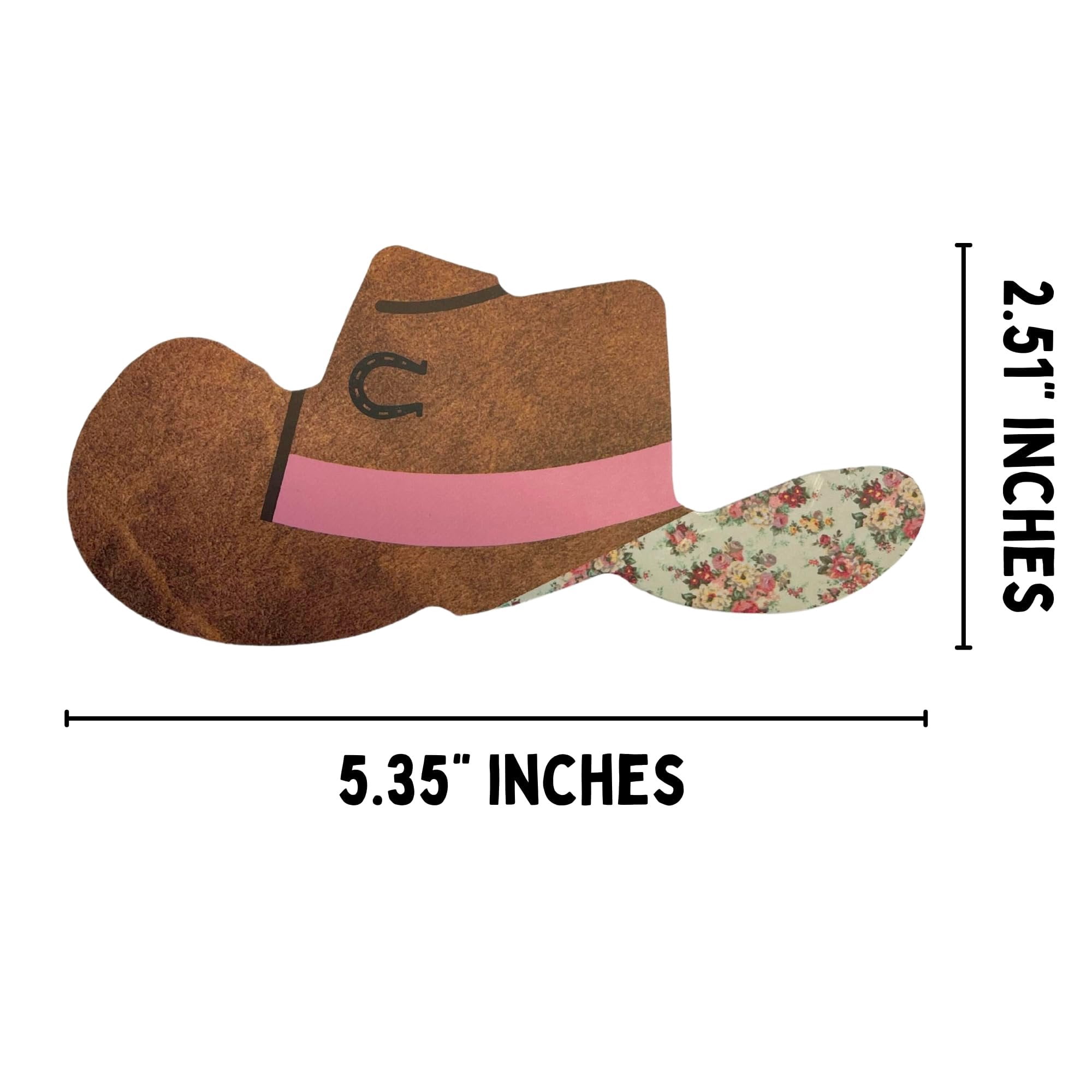 Cowboy Hat Big Car Freshie Silicone Mold  3x5.7 for Scented Aroma Beads Car Candle, Soap Oven Safe to Bake Heat Resistant Boot, Smiley Face, Disco Cardstock + Silicone Mold