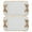 White, variant on WEUVEB 2Pcs Compact White Resin Cheese Tray with Bow Accent for Kitchen Counter