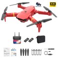 thumbnail image 3 of 4K Cámara dual 2.4GHz RC Drone Modo de retención de altitud Cuadricóptero con 2 baterías (Rojo) Likrtyny Para estrenar, 3 of 9