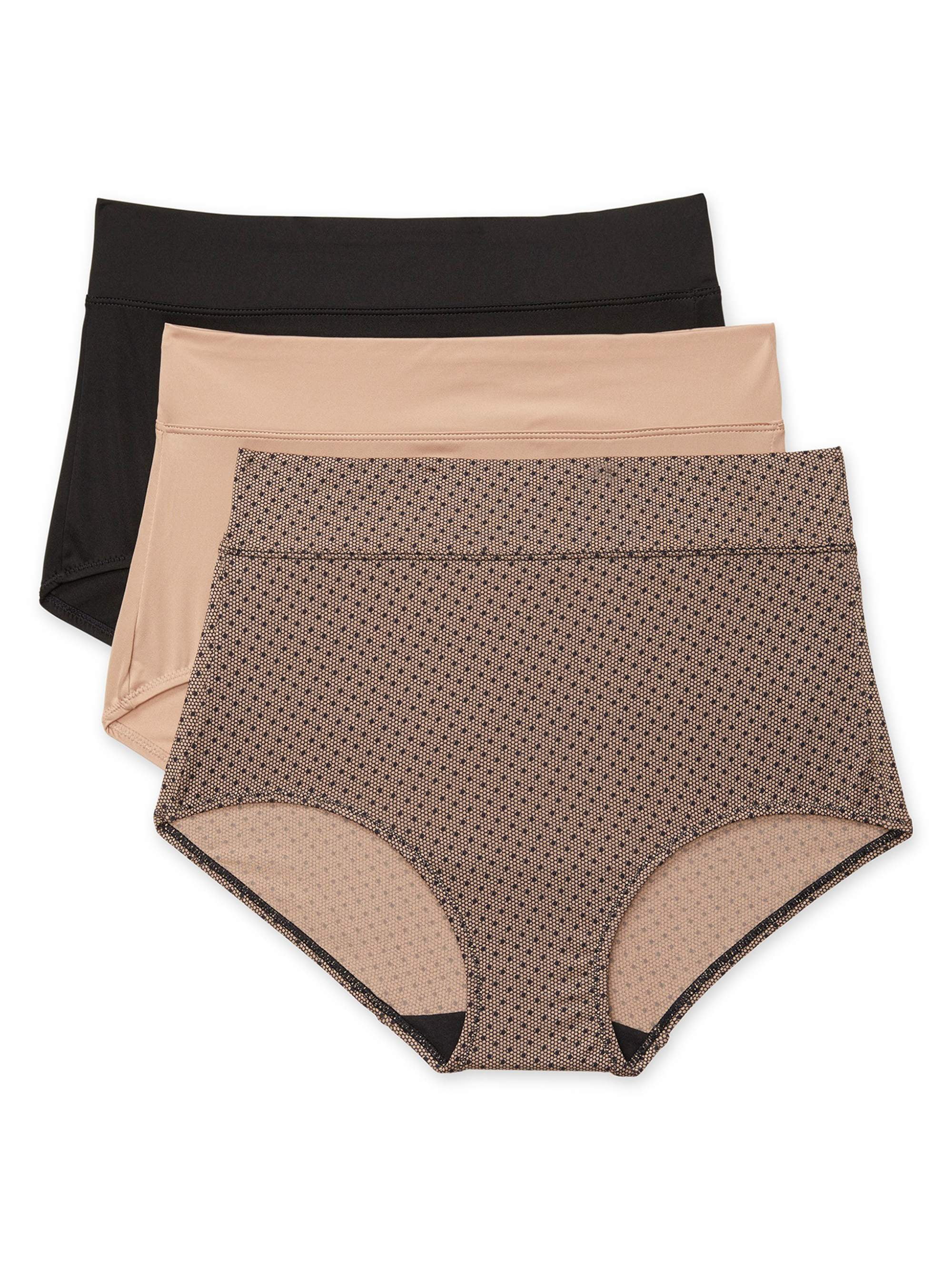 Photo 1 of Blissful Benefits by Warner's Women's No Muffin Top Brief 3-Pack