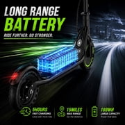 Electric Scooter for Adults, Youth & Big Kids – 19 MPH, 19 Miles Range, Foldable E Scooter with App Control, Dual Braking & Lights, Lightweight Commuting Scooter