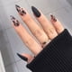 thumbnail image 2 of Uñas postizas de moda con diseño de leopardo, 24P, cobertura completa, puntas de Stiletto negro y marrón, pegamento para uñas artificiales francesas, 2 of 4