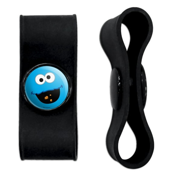 Sesame Street Cookie Monster Face Headphone Earbud Cord Wrap - Charging Cable Manager - Wire Organizer Set of 2