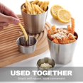 thumbnail image 3 of Tazas de salsa de acero inoxidable PENGJTMXG 4 piezas para condimentos, 3 of 4