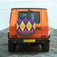 thumbnail image 6 of Rateoe Mardi Gras4 Pattern Tire Cover Wheel Protectors Weatherproof Wheel Covers Universal Fit for Trailer Rv SUV Truck Camper Travel Trailers Accessories-16 inch, 6 of 6