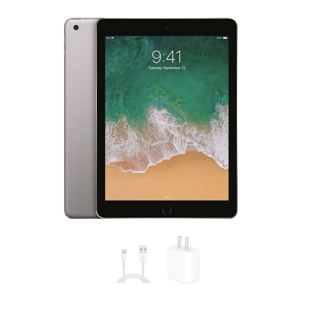 iPad Apple 6 9,7 Po Tablette, 2018, 32 Go, Wi‐Fi Seulement, Gris Cosmique (Remis à Neuf)
