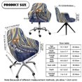 thumbnail image 7 of Whosucclay Polynesia Hibiscus Plumeria Print Swivel Armchair Accent Dining Chair Cover for Office, Easy to Install Curved Back Chair Covers with Arms Anti-dust Computer Chair Slipcover with Arms, 7 of 7
