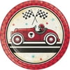 Vintage Race Car Round Paper Dessert Plates 24 Count for 24 Guests