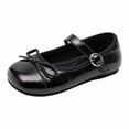 thumbnail image 2 of CAIXIA Girls Dress Shoes Black Mary Jane Flats Round Toe School Uniform Shoes Non- Sole for Little and Big Girls Back To School, 2 of 8