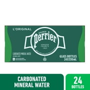 Perrier Carbonated Mineral Water, 11.15 FL OZ Glass (24 count)