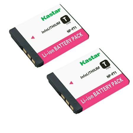 Kastar 2-Pack NP-FT1 Battery Replacement for Sony Cyber-shot DSC-L1/W Cyber-shot DSC-M1 Cyber-shot DSC-M2 Cyber-shot DSC-T1 Cyber-shot DSC-T3 Cyber-shot DSC-T3/B Camera