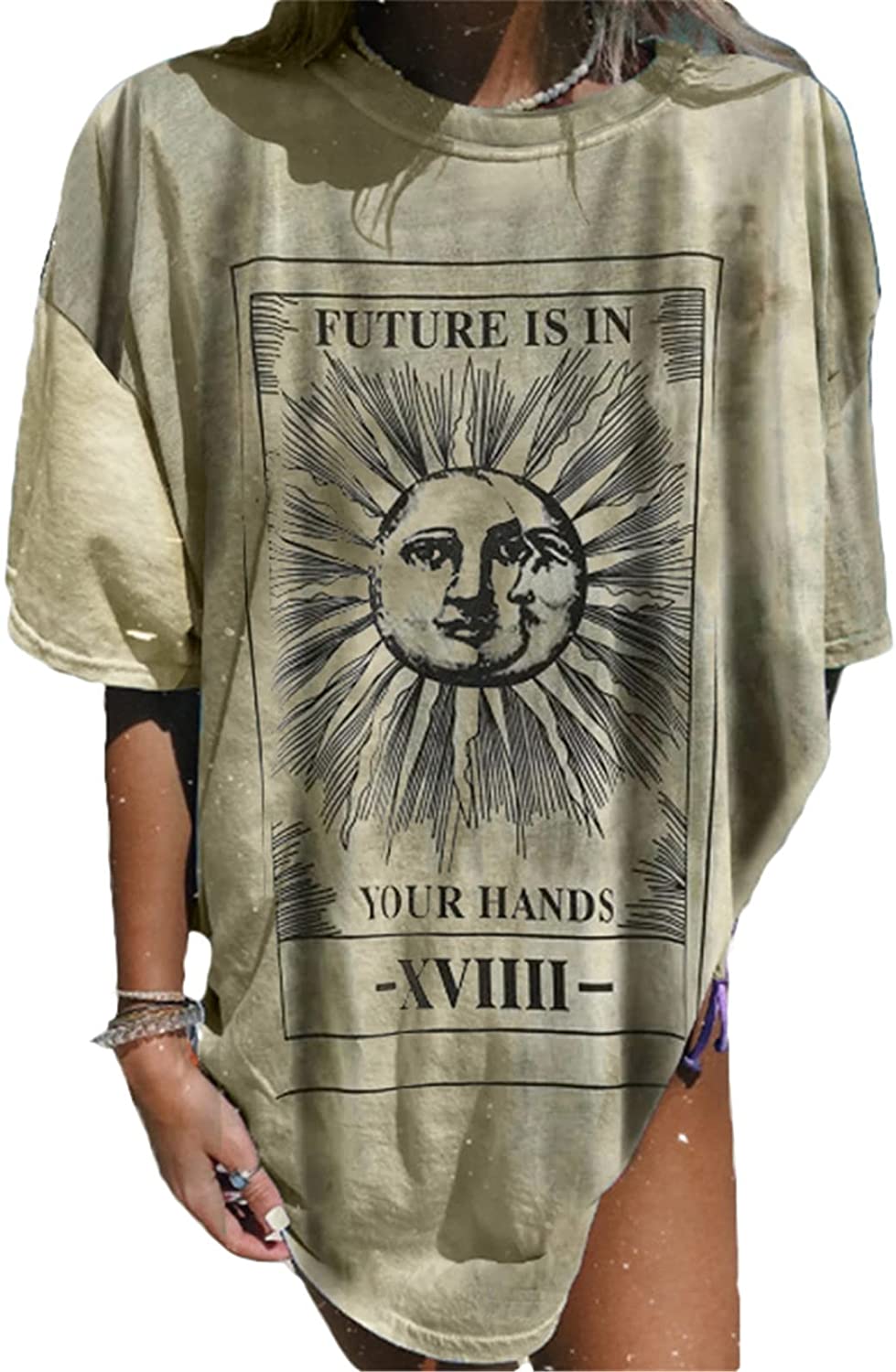 Womens Round Neck Oversized Tshirts 