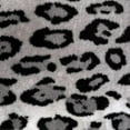 thumbnail image 2 of Plutus Gray Silver Jaguar Animal Faux Fur Luxury Throw Pillow - Double sided 20" x 36" King, 2 of 7