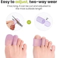 thumbnail image 4 of Bukihome Silicone Toe Protectors - 12 Pack Gel Toe Sleeves Toe Protectors - Toe Caps Toe Cushions for Pain Relief, Toe Protection for Corns, Calluses (Lavender, 4L + 8S), 4 of 7