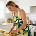 thumbnail image 6 of 2Pack Fruit Patterned Kitchen Apron – Durable Polyester Bib Apron Stain & Lightweight Non Adjustable Fit For Everyday Cooking Baking & Grilling Unisex Design For Adults Apron Sleeve 17.7"X22.0", 6 of 6