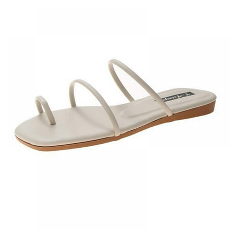 

Women Flat Slippers Slip-on Toe with Sandals and Slippers