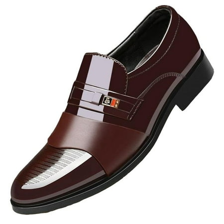 Men s British Style Loafers - Comfortable Slip-On Dress Shoes with Business Casual Fashion Simple Design