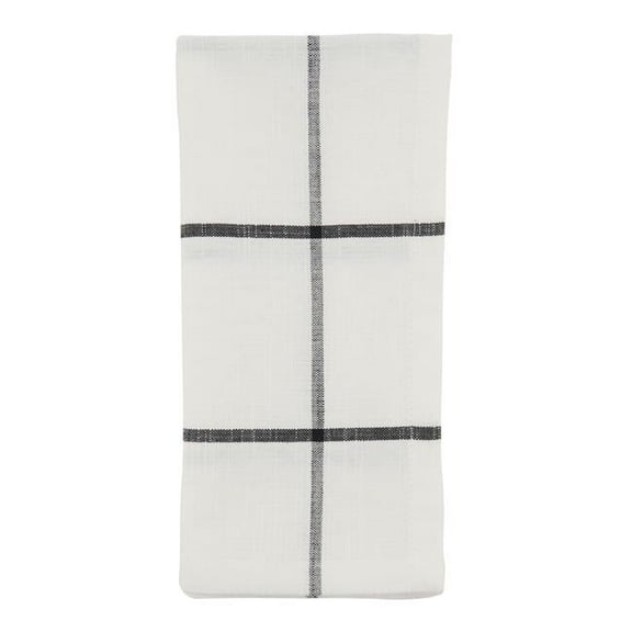 Saro Lifestyle Windowpane Plaid Table Napkin (Set of 4)