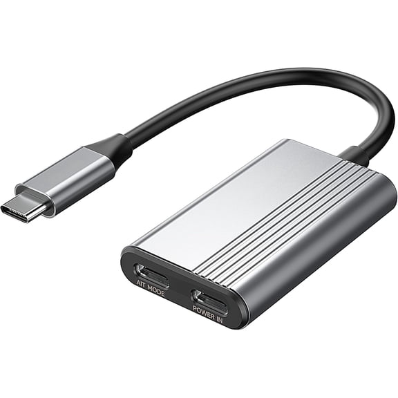 Xreal Hub Adapter, USB C to AR Glasses and Charging Adapter, Charge and Play, 4K@60Hz & 100W Fast Charging for iPhone 17/16/15, Samsung S26, ROG Ally, Steam Deck, Nintendo Switch, Rokid