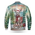 thumbnail image 2 of Merry Christmas Santa Reindeer Antlers Pitbull Sleigh Xmas Winter Holiday All Over Print 3D Baseball Jacket Terrier Dog Lover Bomber Jacket Softball - 00023, 2 of 6