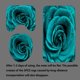 thumbnail image 4 of Juego de 4 cortinas de ducha con diseño de rosa verde azulado, flores de primavera en color turquesa, decoración para el baño de San Valentín, para niñas y mujeres, alfombrilla de baño, 4 of 7