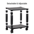 thumbnail image 3 of Mind Reader Rolling Printer Cart, Utility Cart, Printer Stand, Under Desk Storage, Black, 3 of 12