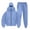 Bleu Clair, variante sur Ketyyh-chn99 Ensemble 2 Pcs pour Hommes Chandails à Capuchon et Pantalons de Survêtement Cargo Ensembles Unisexe à Capuche Cardigan à Capuche à Fermeture à Glissière Coupe-Vent Vêtements de Sport Style Rue Taille pour S, Orange