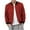 Red, variant on Men's Bomber Jacket Pullover Outerwear Stand Collar Elastic Solid Color Full Zip Outerwear Flight Jacket Red