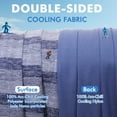 thumbnail image 4 of Aship Cooling Blanket Queen, Japanese Arc-Chill Cool Fiber Q-Max>0.5 Lightweight Skin-Friendly Double-Sided Summer Blankets for Beds - Blue 79"x 86", 4 of 8