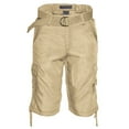 thumbnail image 6 of Men's Cargo Shorts Casual Cotton Multi Pockets Belted Lightweight Casual Short, Navy, 32, 6 of 6