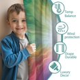 thumbnail image 3 of Blackout Kids Curtains,Colorful Swirl Tie Dye Pattern Childrens Insulated Curtains Set Of 2,Bedroom Essentials,Toddler Room Decor 42"x54", 3 of 5