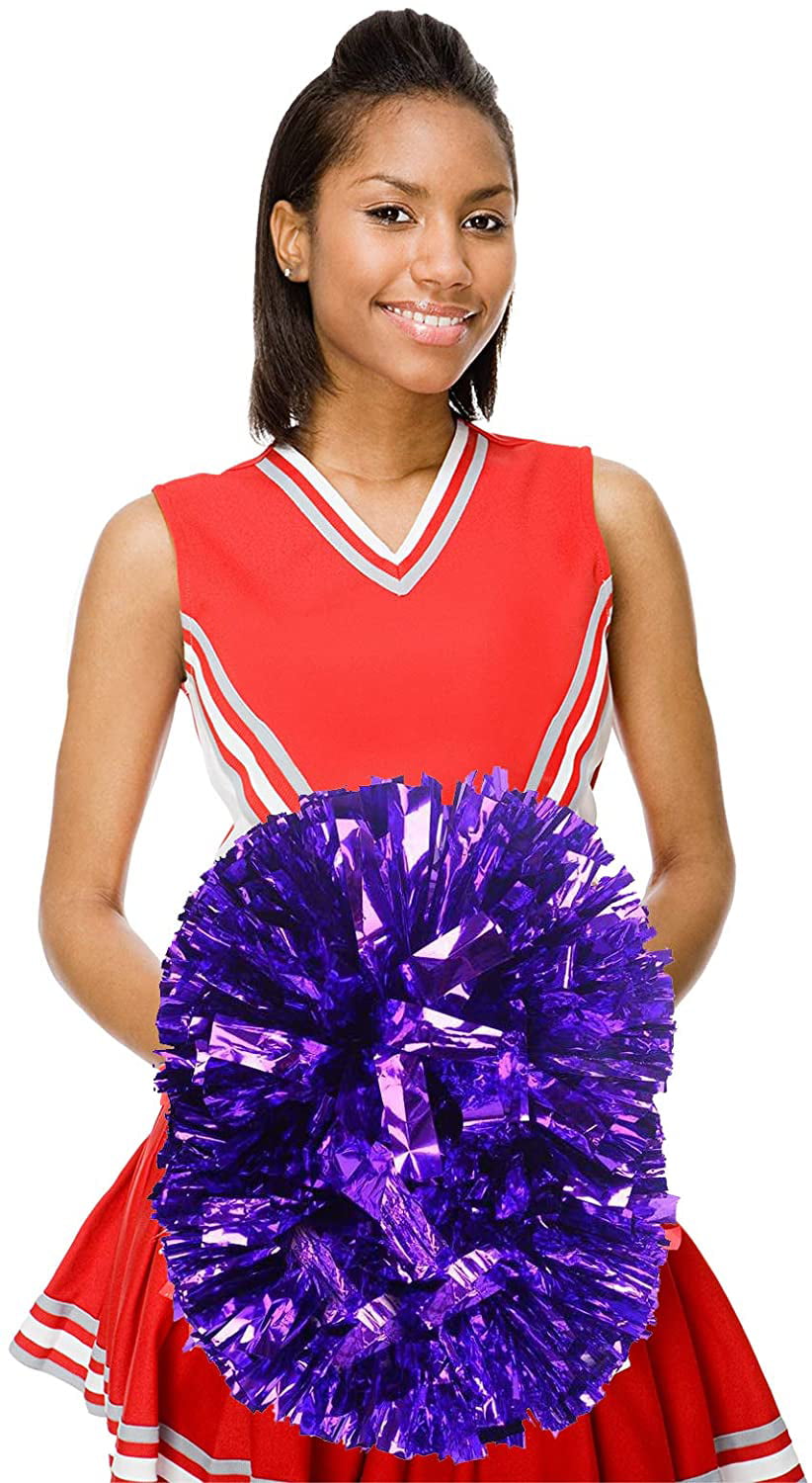 VGEBY1 2pcs Cheerleader Pom Poms Hand Flowers Cheerleader Pompoms for Sports Party Cheers Ball Dance Fancy Dress Night Party 