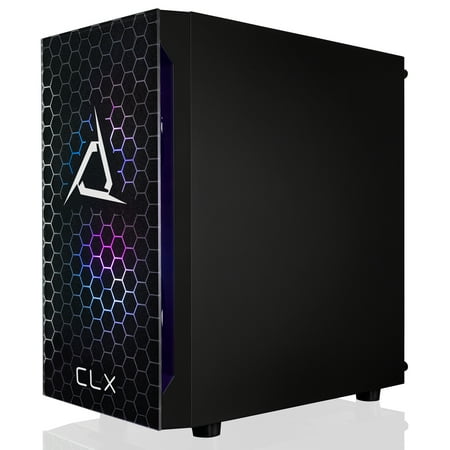 CLX - SET Gaming Desktop - Intel Core i5 10400F - 16GB Memory - GeForce RTX 3060 - 500GB NVMe M.2 SSD + 2TB HDD - White
