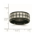 thumbnail image 6 of Chisel Titanium Brushed Center Black IP-plated 9mm Band, 6 of 7