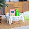 thumbnail image 5 of RKSTN Rattans Storage Basket Easter Carrying Basket Spring Picnic Hand Woven Storage Basket Snacks Eggs Candy Storage Childrens Gifts, 5 of 5