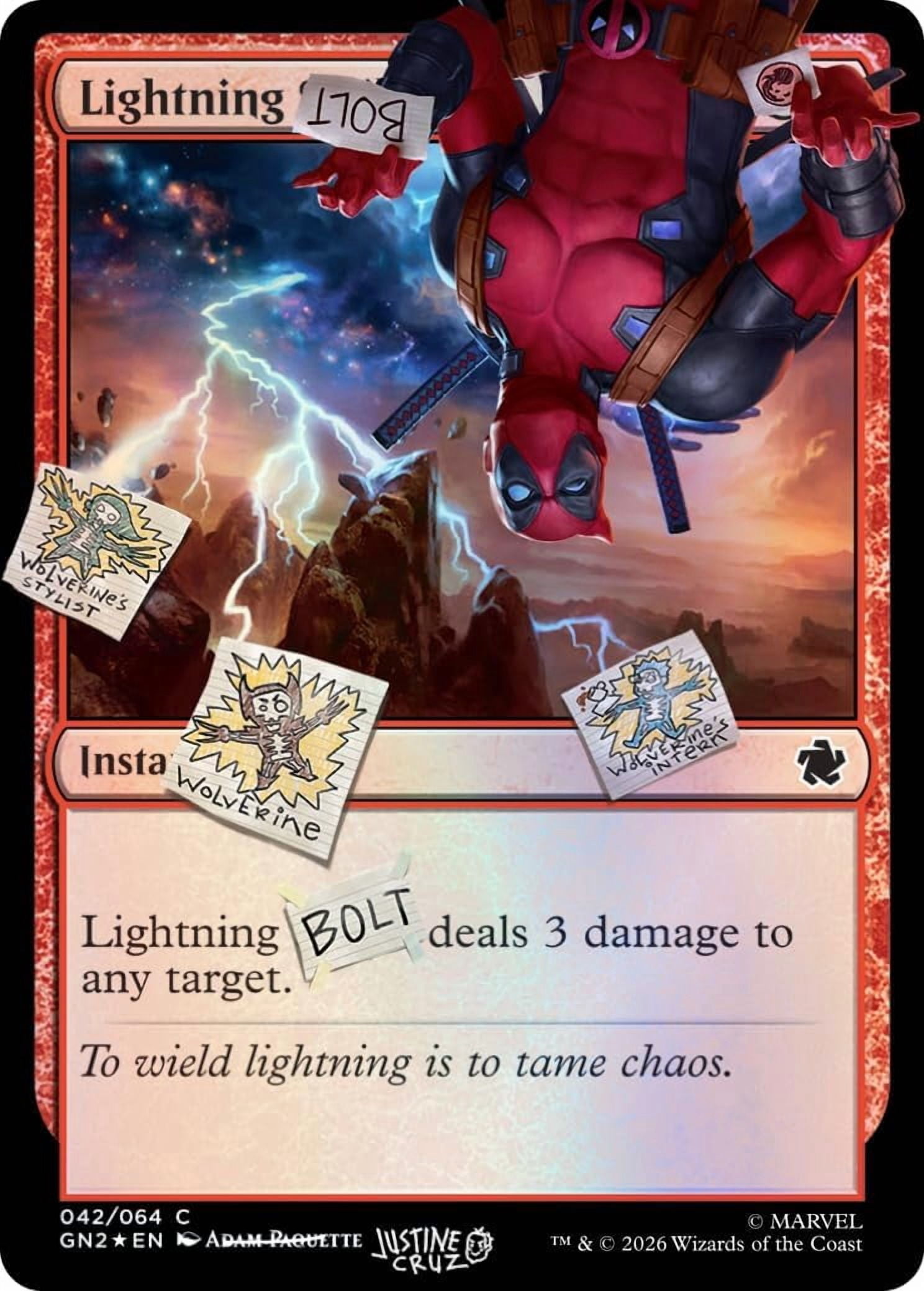 Magic: The Gathering Secret Lair x Marvel's Deadpool: I Fixed It (You're Welcome) Traditional Foil Edition