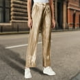 thumbnail image 2 of Women's Shimmering Pleated Wide Leg Pants With High Waist For Party & Club Cotton Capris For Women Casual Summer, 2 of 5