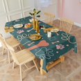 thumbnail image 3 of Paw Prints and Bones Rectangle Tablecloth 60"x102",Waterproof Polyester Rectangle Table Cloth, Wipeable Spillproof Polyester Tablecloth for Dining, Camping, Indoor and Outdoor, 3 of 6