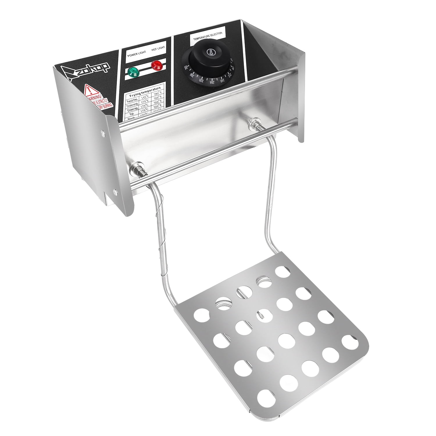 Lowestbest Electric Fryer for Kitchen, Deep Fryer with Basket, Stainless Steel Double Cylinder Electric Fryer Lowestbest Electric Fryer for Kitchen, Deep Fryer with Basket, Stainless Steel Double Cylinder Electric Fryer