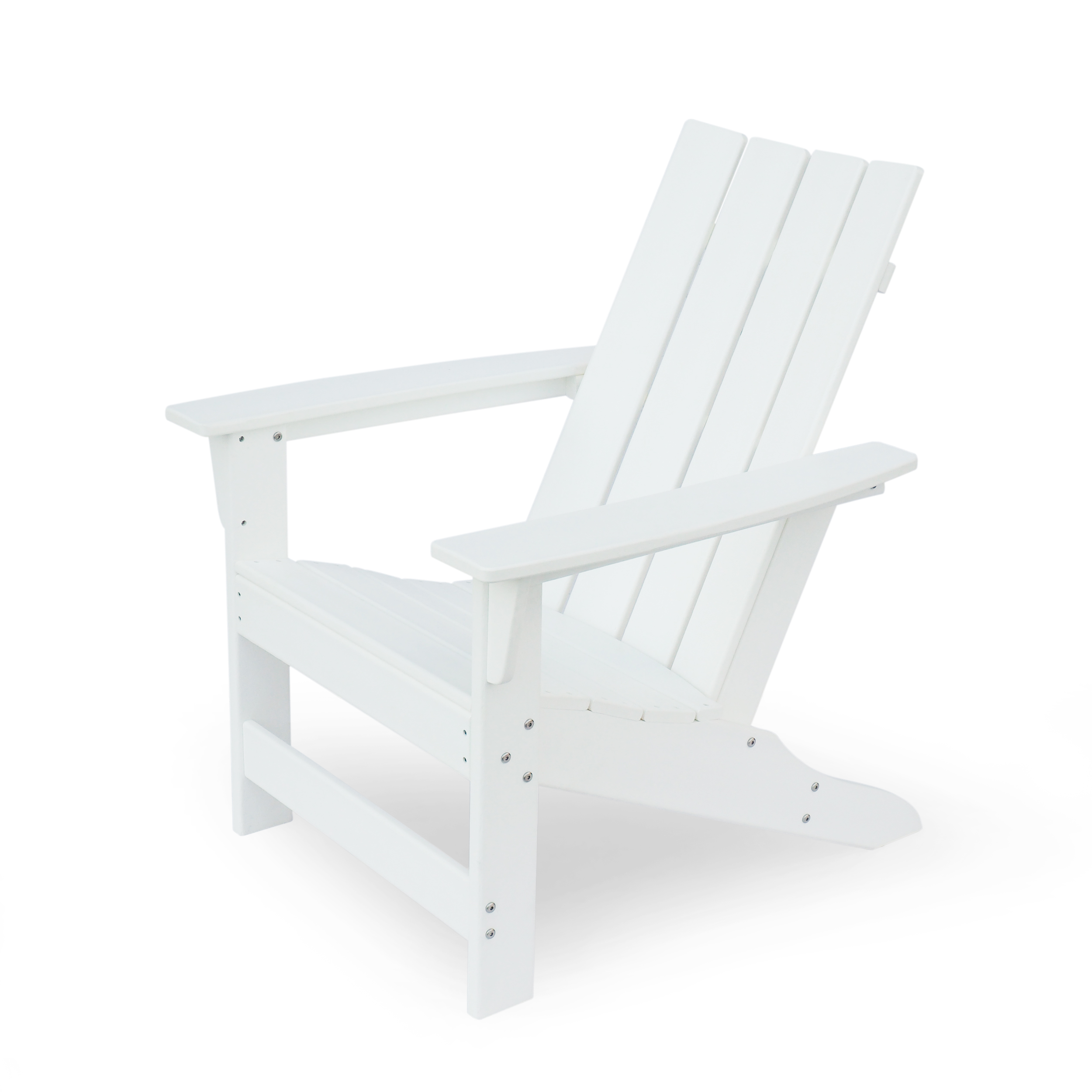 Panagiota Outdoor Contemporary Adirondack Chair, Set of 2, White - image 5 of 12