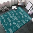 thumbnail image 3 of Area Rugs For Living Room Decor - Tropical Pineapple A Anti Slip Throw Washable Rugs 3x5 For Bedroom, Soft Indoor Carpet For Bedroom Living Room 60x39In, 3 of 5