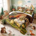thumbnail image 3 of Erosebridal Rooster Twin Quilt Set for Boys Girls, Farmhouse Garden Twin Coverlet Set, 2pcs 1 Bedspread and 1 Pillowcase, 3 of 7