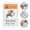 thumbnail image 1 of SEWACC Hands Warning Sign Caution Safety Sign Rectangle Clear Markings Warehouse 1Pack, 1 of 8